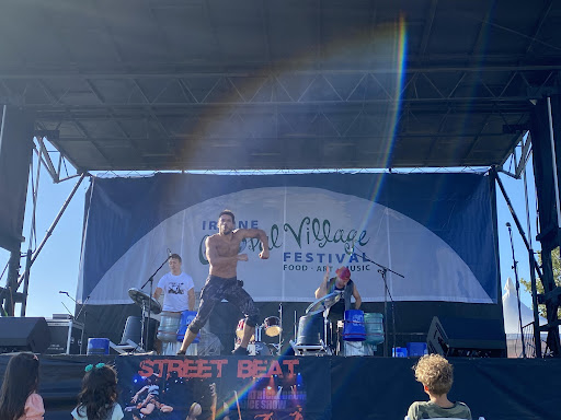 Entertainment from Street Beat during the the Irvine Village Global Festival